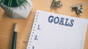 A financial planning sheet listing goals, symbolizing strategic financial decision-making. Ballentine Capital Advisors, a leading wealth management firm in Greenville, SC, helps clients set, track, and achieve their financial goals for a secure future.