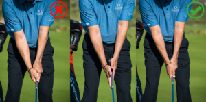 golfer refining his swing with a coach's guidance, representing the importance of adjusting financial strategies and fine-tuning retirement plans for long-term success.
