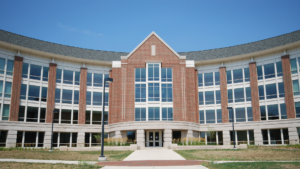 A historic college building symbolizing higher education and the financial considerations of tuition and fees.
